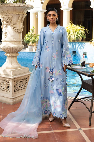Shamooz Silk Collection – (Sky Blue - ODS 1035)