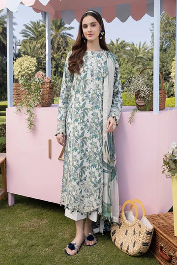 Crimson Luxury Lawn – 3-Piece (Gray - ODS 1044)