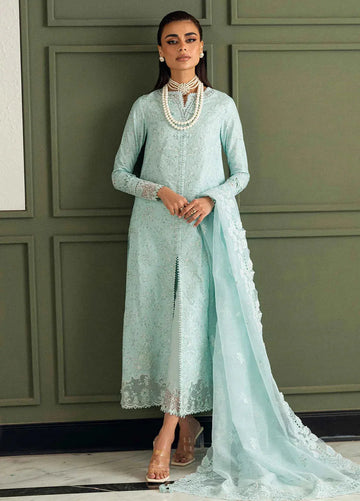 Qalamkar Sky Blue Lawn – 3-Piece (ODS 1051)