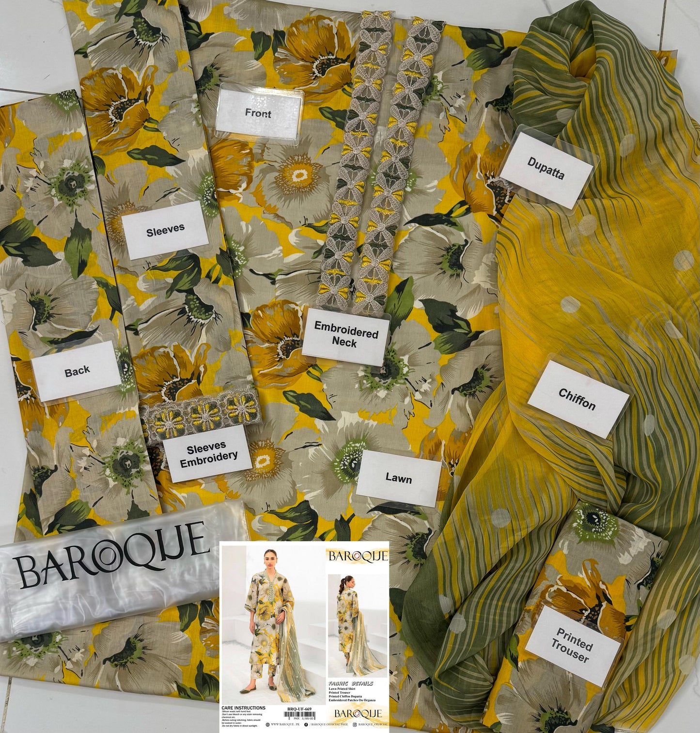 Baroque Luxury Lawn Embroidered Collection