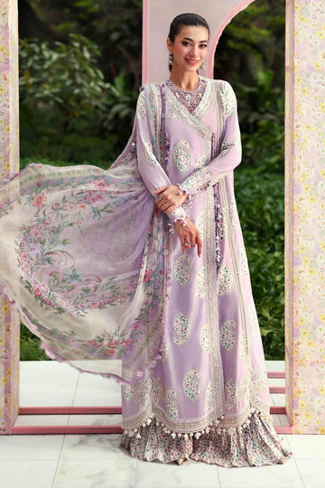Maria B Luxury Lawn – 3-Piece (Purple - ODS 1047)